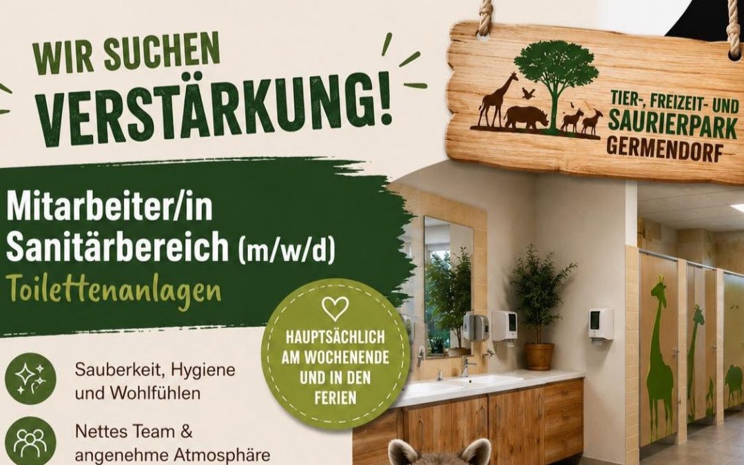 Werde Teil unseres Teams im Tierpark Germendorf!